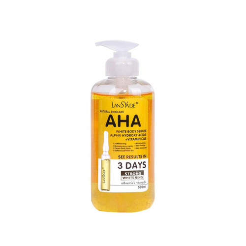 سرم سفید کننده بدن AHA حجم 500 میل لنساید اورجینال